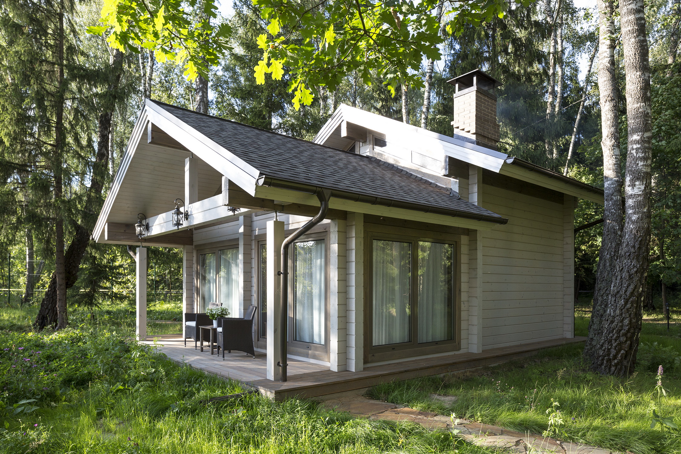 Скандинавские дома с террасой